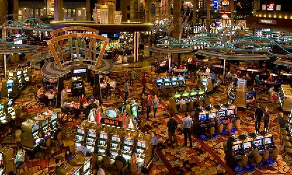 The interior of New York-New York Hotel & Casino in Las Vegas