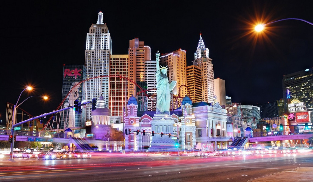 Las Vegas Nevada Roller Coaster at New York New York Hotel