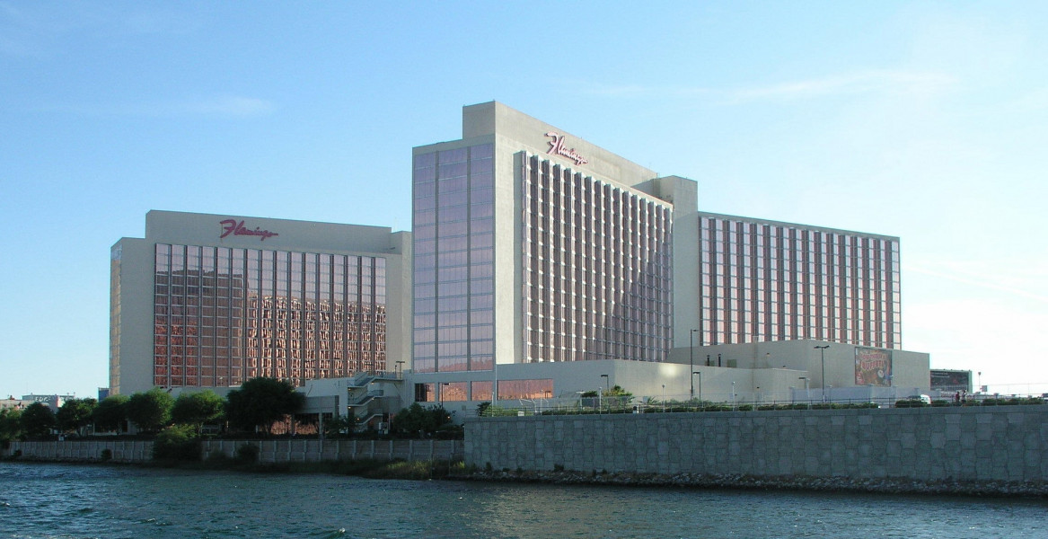 Photo of Front of the Flamingo Hotel and Casino in 