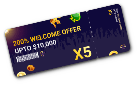 $10,000 FIVE TRY Welcome Offer at SlotsRoom